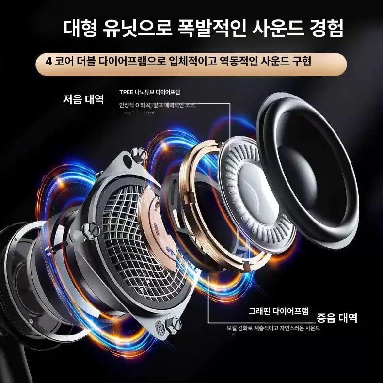 신형 넥밴드 블루투스 무선 초경량 저음 디스플레이 킹플레이어 블랙 대용량 초장수명 배터리 5.3 콘트리제스트 무손실 초장거리 연결 - 상세 이미지 3