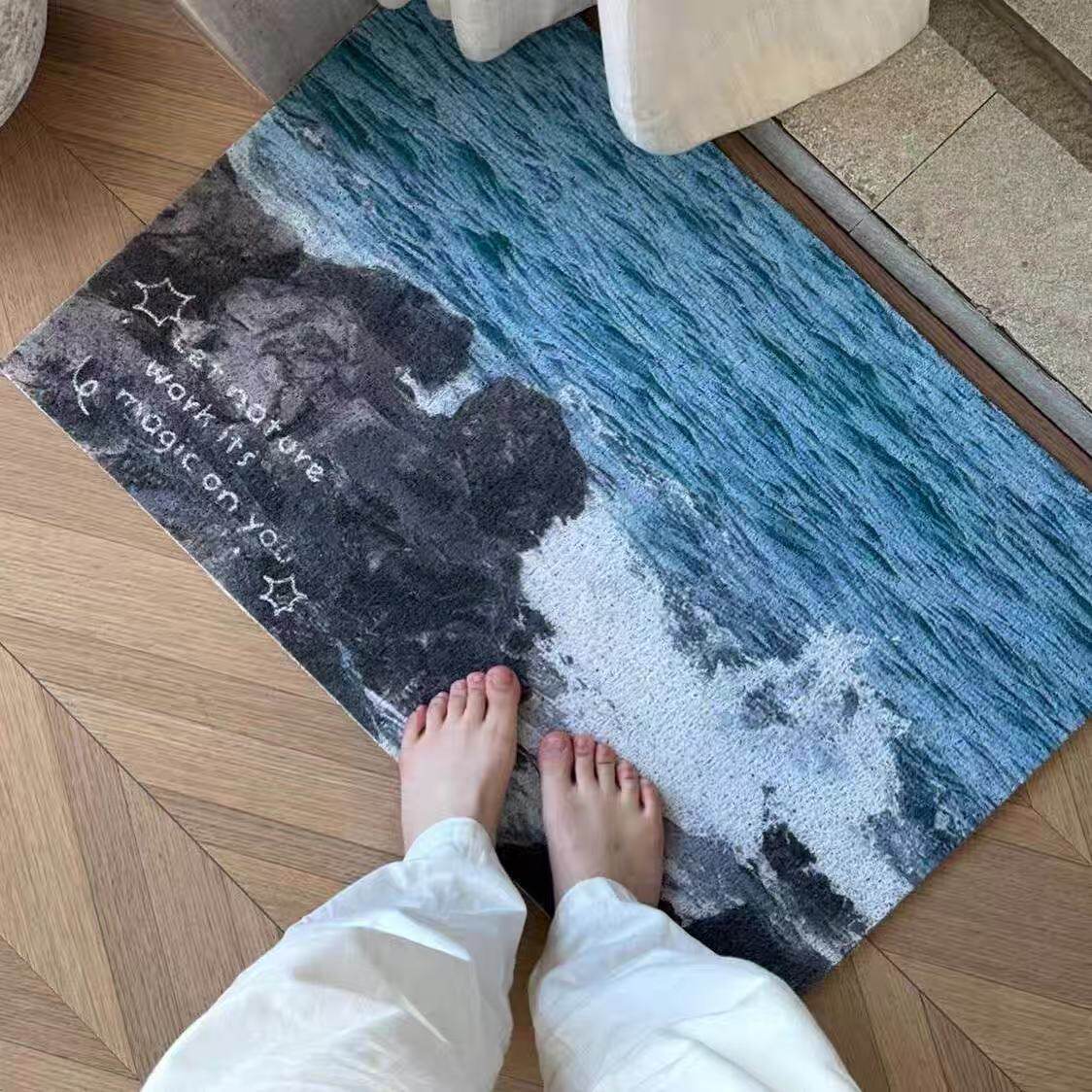 잔디러그 사계절 그린 잔디 러그 사각 인테리어 매트 A 40x60 - 상세 이미지 3