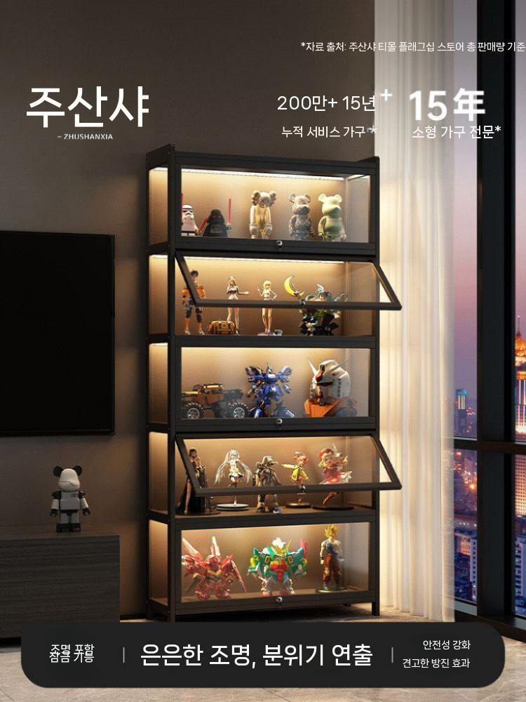 명품가방 수납장 진열장 핸드백 정리장 장식장 캐비닛 5단 70cm - 상세 이미지 3