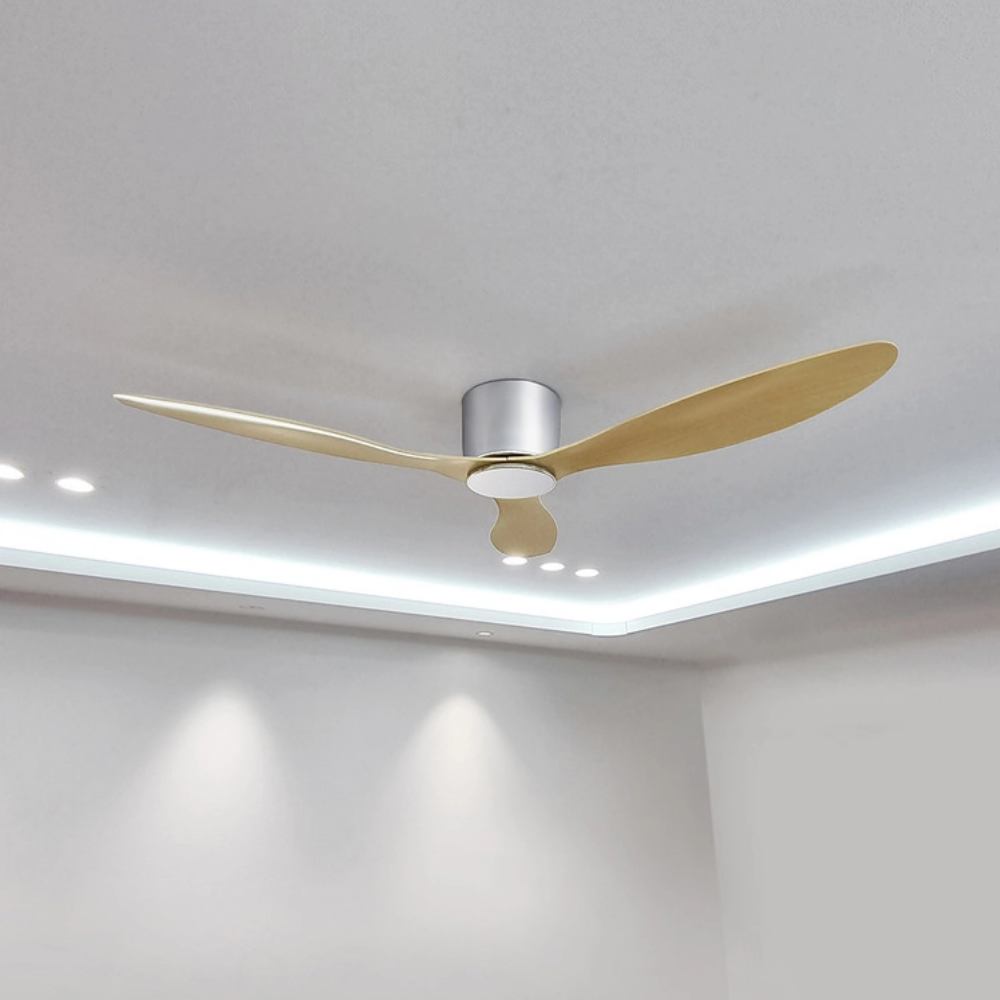 저소음 슬림 실링팬 거실 안방 천장 실링팬 106cm, 베이직(몸체 화이트+날개 우드) - 상세 이미지 5