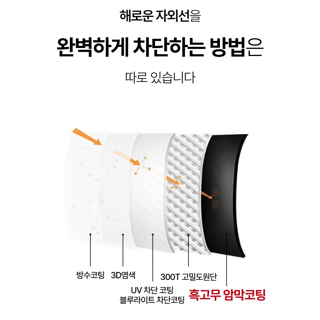 에이치팩 암막 자외선차단 양산 고급 우양산 가벼운 양우산 상품 이미지