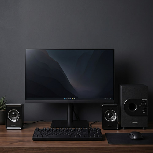 CMK-808N 컴퓨터 USB 2.1채널 PC 스피커 13W 출력 에어덕트 - 상세 이미지 3