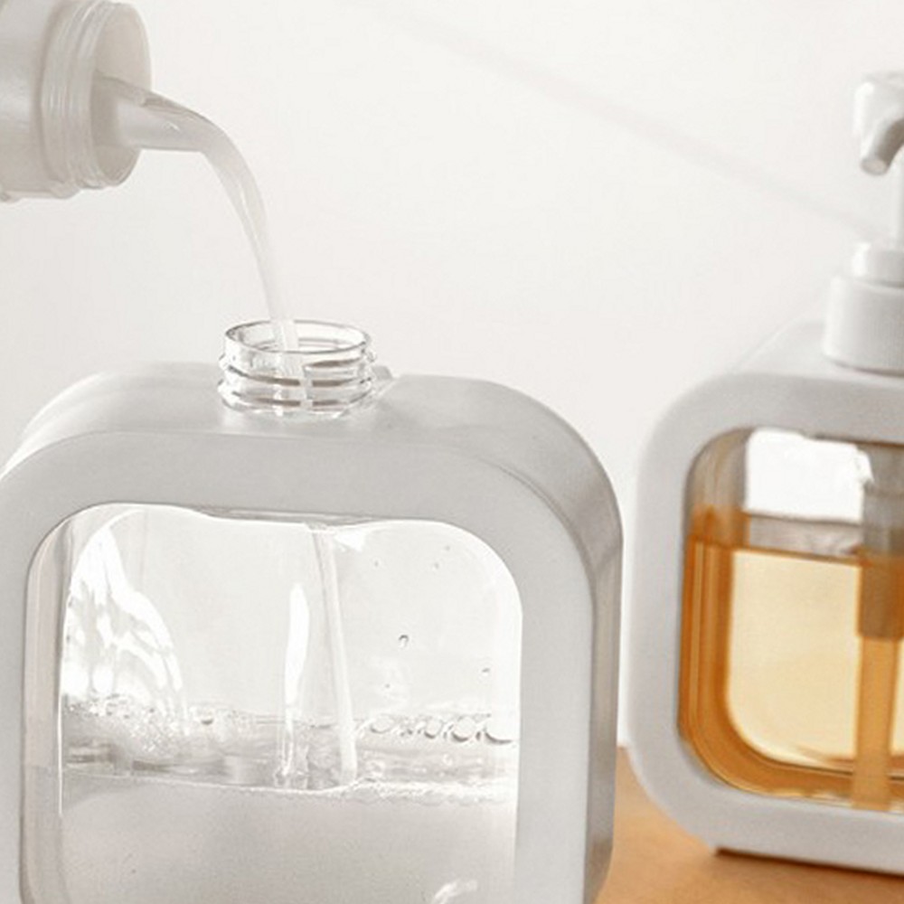 라이즈올6 300ml 샴푸 리필통 투명디스펜서 바디워시디스펜서 주방세제용기 펌프형용기 - 상품 이미지