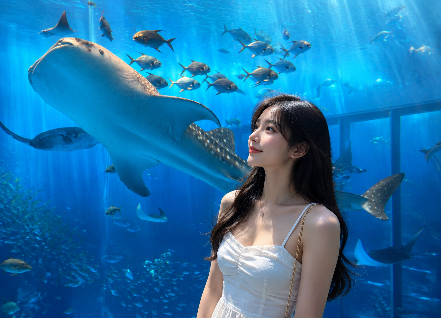 오키나와 중북부 버스투어 실속 C코스 (추라우미 / 코우리섬 / 오카시고텐 / 만좌모 / 아메리칸 빌리지) - 상품 이미지