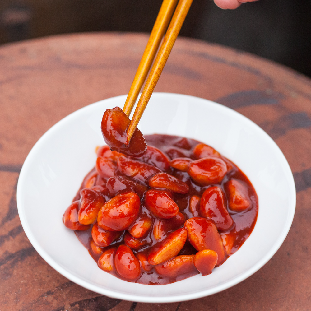 깐마늘장아찌 고추장 마늘 장아찌 국산 짱아찌 순창 박현순 명인 300g, 1개 - 상품 이미지