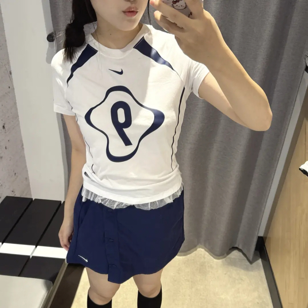 나이키 칠 니트 그래픽 반팔 티셔츠 화이트 II1950-100 이미지 7