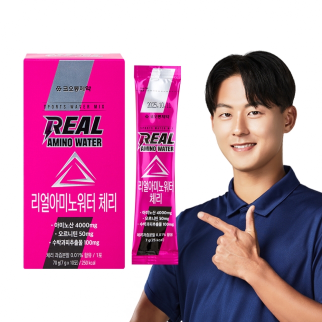 코오롱제약 리얼아미노워터 10포(레몬 체리 레드비트플러스) - 상세 이미지 4