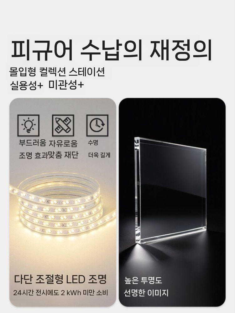 명품가방 수납장 진열장 핸드백 정리장 장식장 캐비닛 5단 70cm 이미지 6