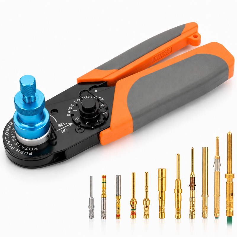 터미널압착기 슬리브 단자 전기작업 커넥터 핀 전선 HD-3220A 0.03-0.52mm² - 상품 이미지