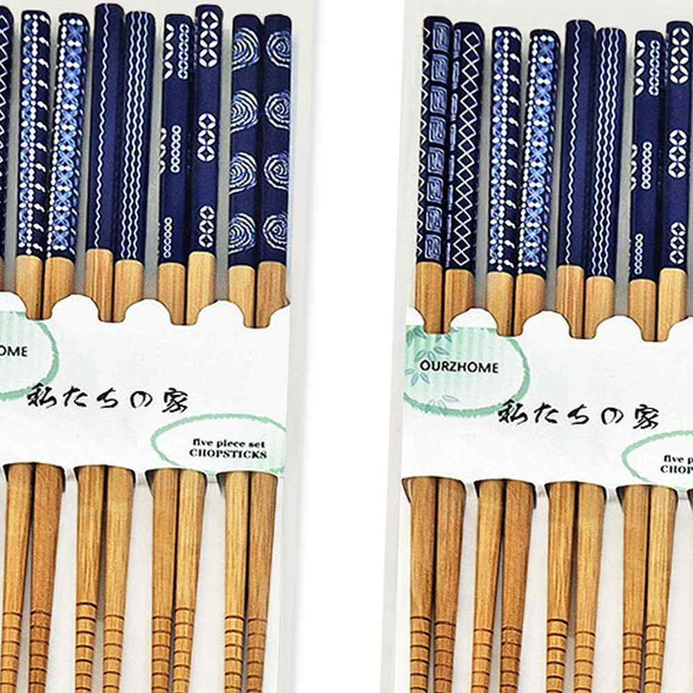 라이즈올5 2세트 대나무 젓가락 세트 5P 라면젓가락 - 상품 이미지