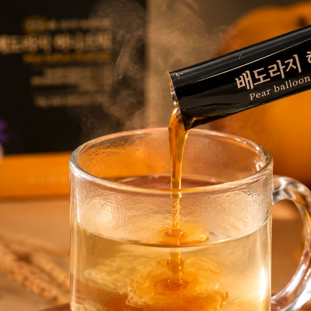 푸르농 배도라지청 허니스틱 꿀차 꿀스틱 100포 대용량 1박스 보틀 증정 - 상세 이미지 4