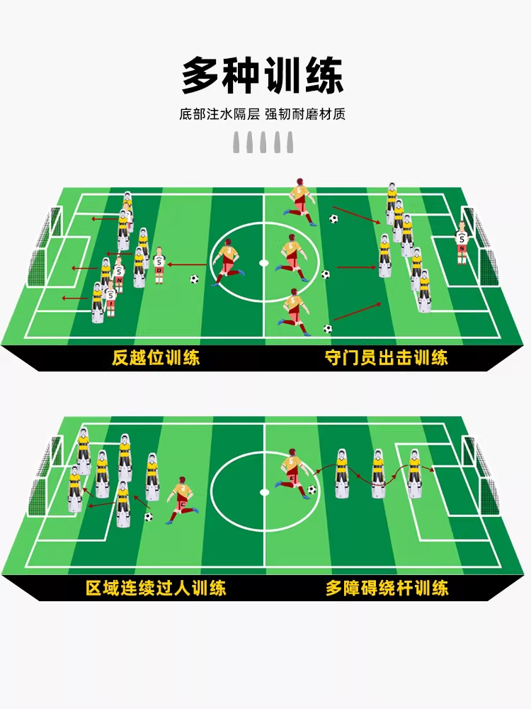 프리킥 슈팅 장애물 트레이닝 축구 훈련 용품 수비벽 160cm 이미지 6