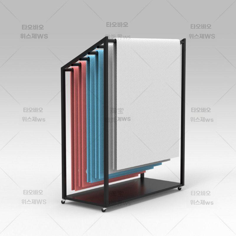 요가 매트 거치대 이동식 헬스장 수납랙 보관함 블랙 5단-85x40x120CM - 상세 이미지 3