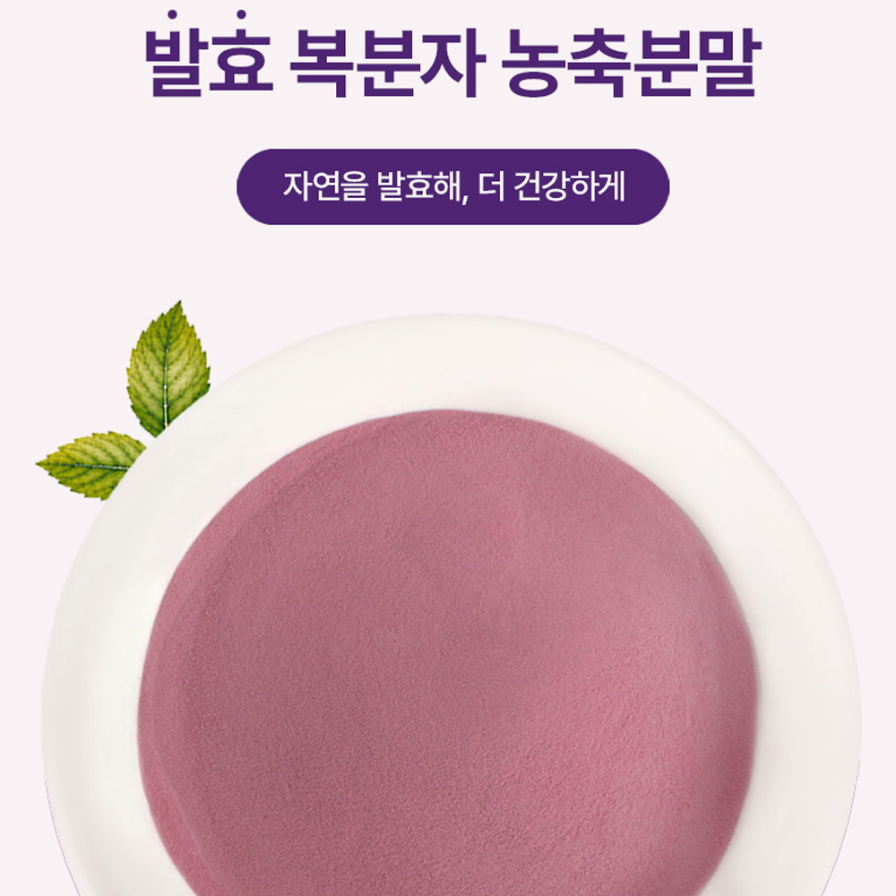 100% 고창 복분자 분말 국내산 고농축 발효 복분자 농축 추출 액 분말 가루 2개 이미지 6