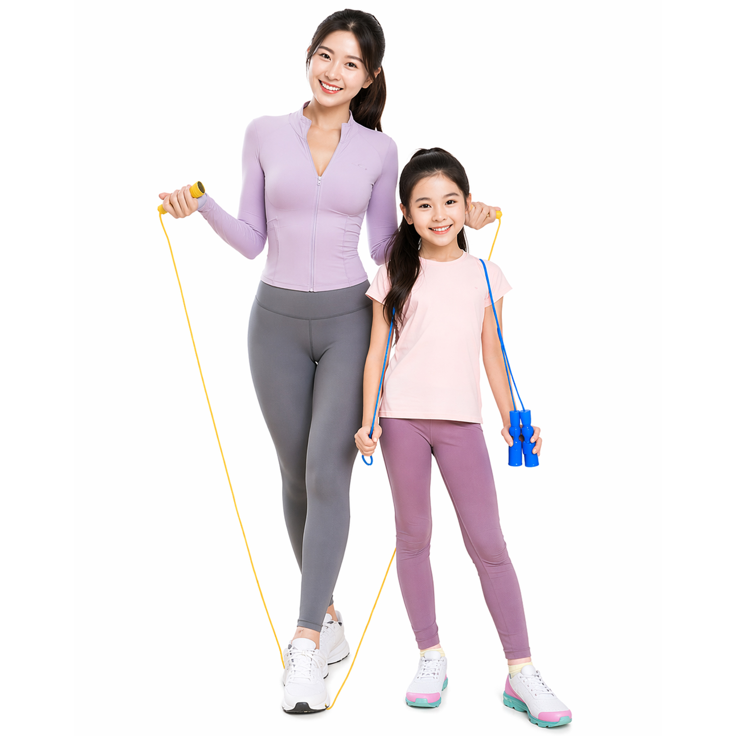 쿠션감있는 폼손잡이 줄넘기 (오션블루) 학교준비물 다이어트 유산소운동 어린이 성인겸용 - 상세 이미지 3