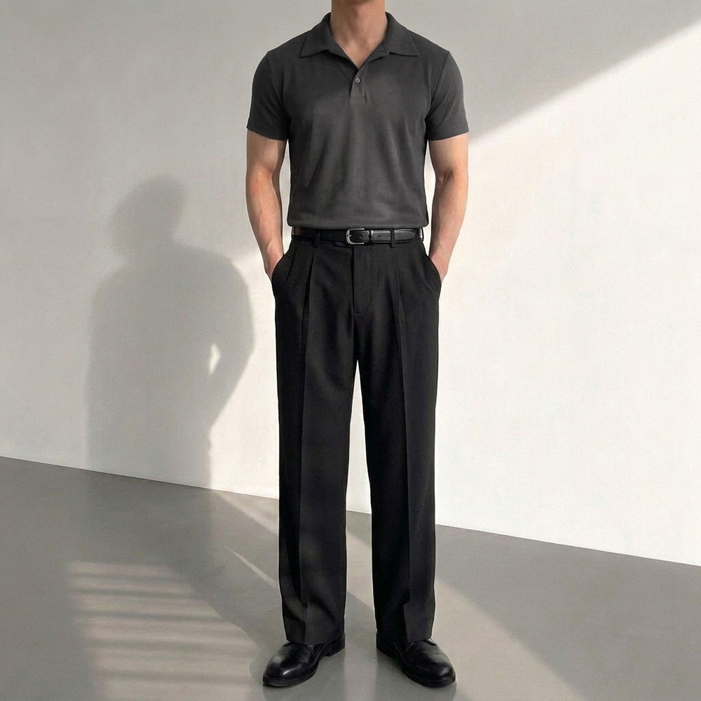 1+1 머슬핏반팔 머슬핏카라티 두꺼운반팔티 무지티 이미지 8