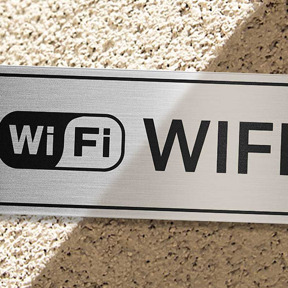 라이즈올6 와이파이 안내 스틸 스티커 WIFI안내판 - 상품 이미지