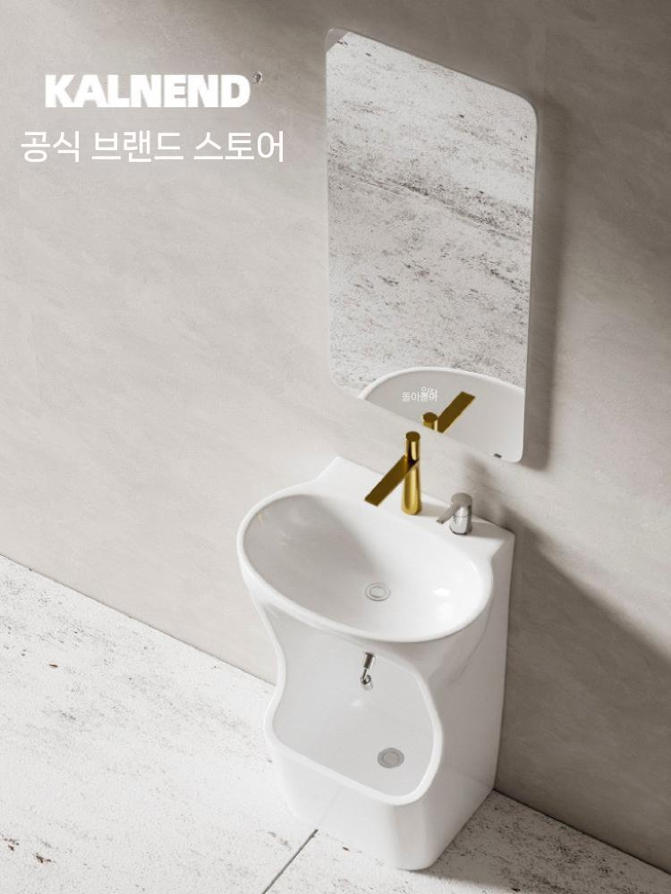 긴다리 세면대 발씻는 수전 스탠딩 일체형 풋브러쉬 세면대 - 상세 이미지 5