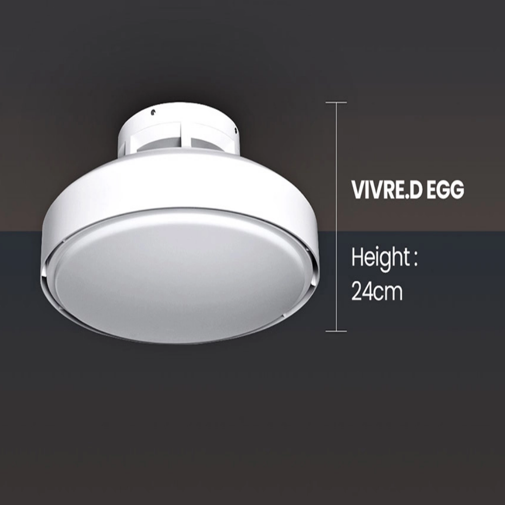 리모컨방등 LED 실링팬 조명 원형 안 방등 42W, 전구색주백색주광색 이미지 6