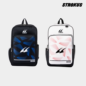 스트로커스 배드민턴 가방 백팩 피클볼 라켓 패들 신발 수납 STR-BP 2502 블랙 핑크 - 상품 이미지