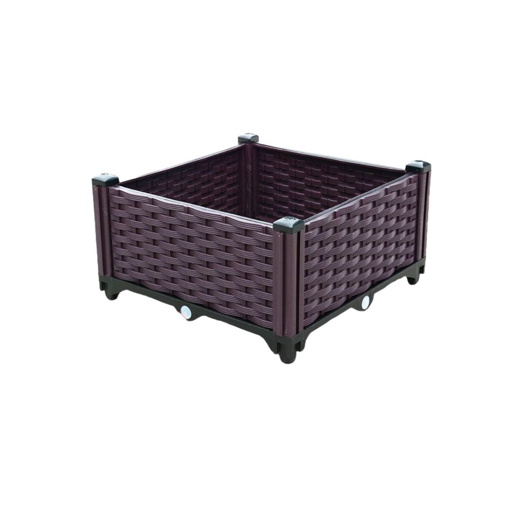 텃밭상자 직사각 대형 특대형 상추 다용도 틀밭 화분 옥상 BN 사각 꽃 단층 2연 74x37x21cm 3단-111x37x21cm 플라스틱 대형 - 상품 이미지