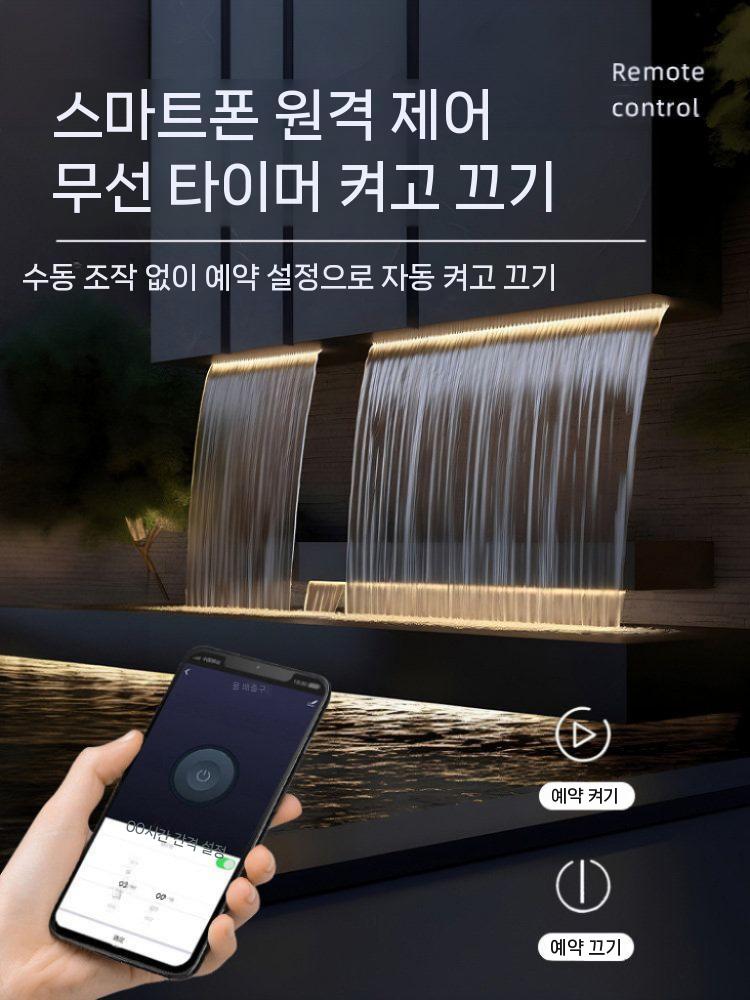 분수대 인공 폭포 만들기 장식 워터 조경 인테리어 분수 연못 30cm - 상세 이미지 5
