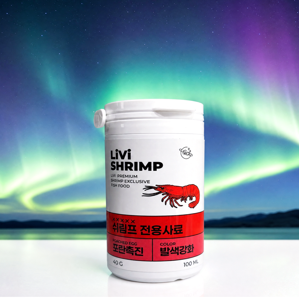 리비 쉬림프 새우 사료 40g 가재 먹이 크랩 밥 상품 이미지