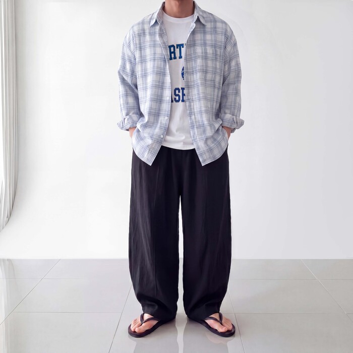 남자린넨바지 남자마바지 벌룬팬츠 남성여름팬츠 이미지 7