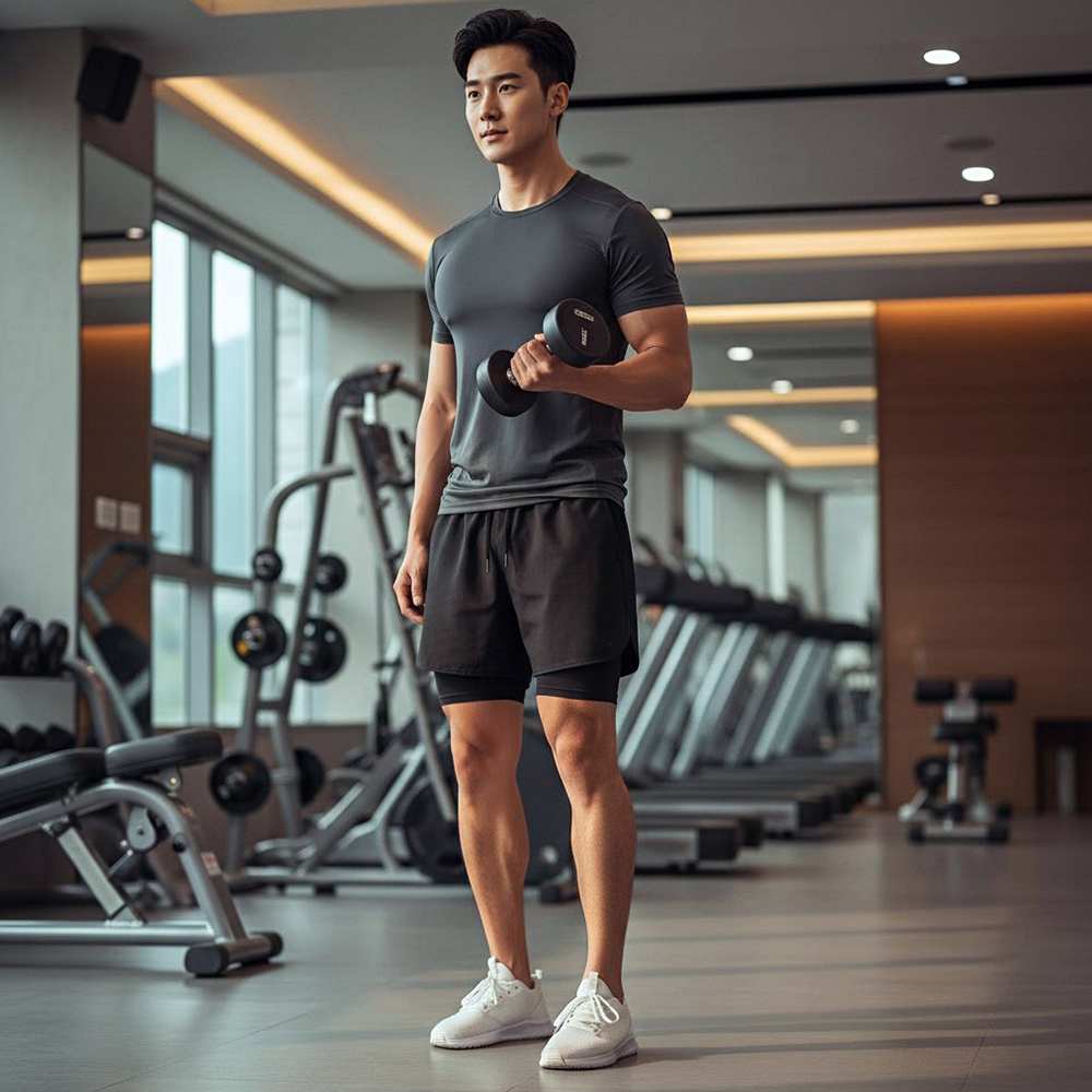 남자 헬스 투인원 반바지 러닝 팬츠 러닝복 쇼츠 - 상세 이미지 3