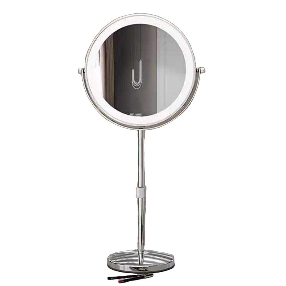 LED 화장거울 헤어샵 탁상형 높이조절 메이크업 미러 17cm - 상품 이미지