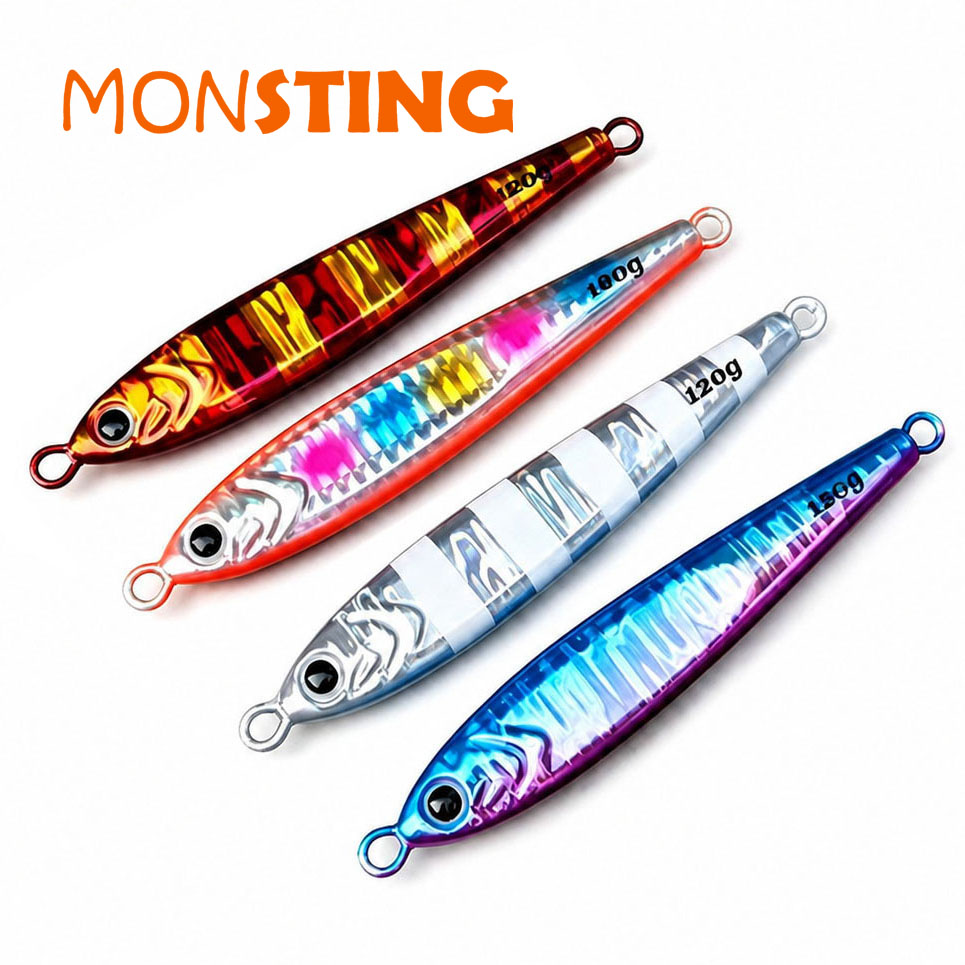 몬스팅 타이메탈 슬로우지깅 딥지그 대삼치 갈치낚시 참돔 붉바리 농어루어 100g - 상품 이미지