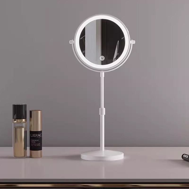 LED 화장거울 헤어샵 탁상형 높이조절 메이크업 미러 17cm - 상세 이미지 3