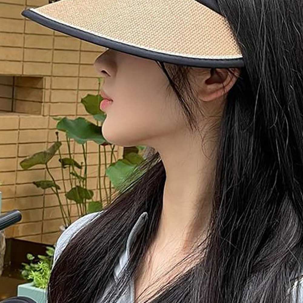 라이즈올6 접이식 썬캡 휴양지모자 햇빛가리개모자 접는썬캡 - 상품 이미지