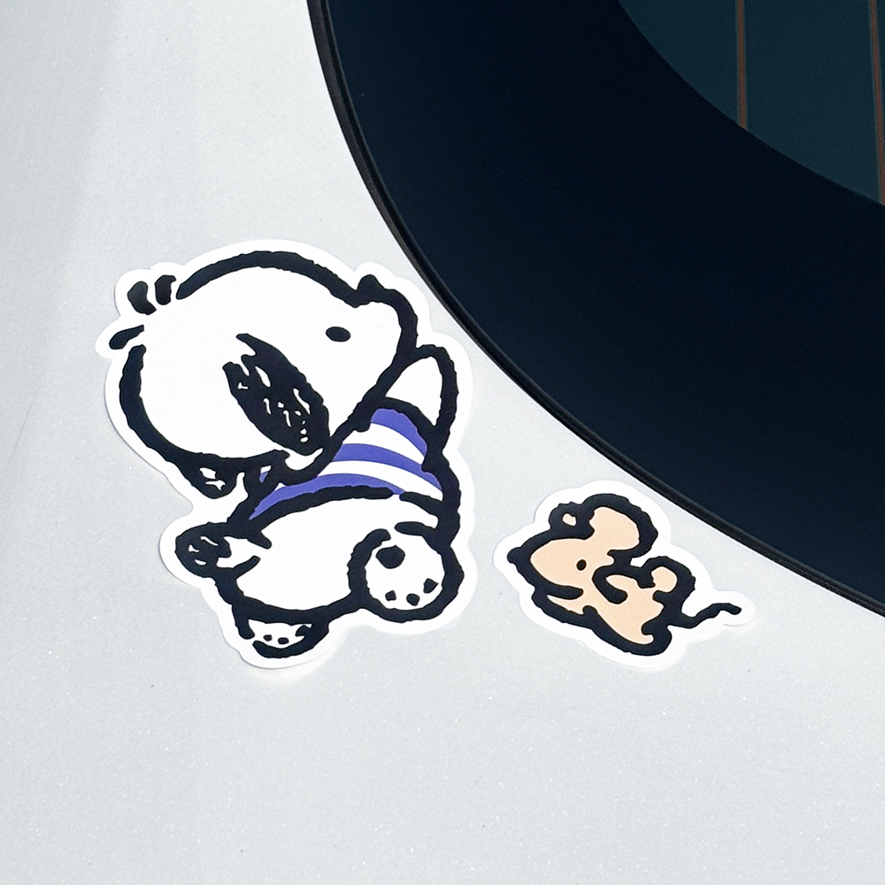 벨르아망 산리오캐릭터즈 차량용 리무벌 데코 스티커 자동차 꾸미기 운전자 새차 선물 헬로키티 - 상세 이미지 4