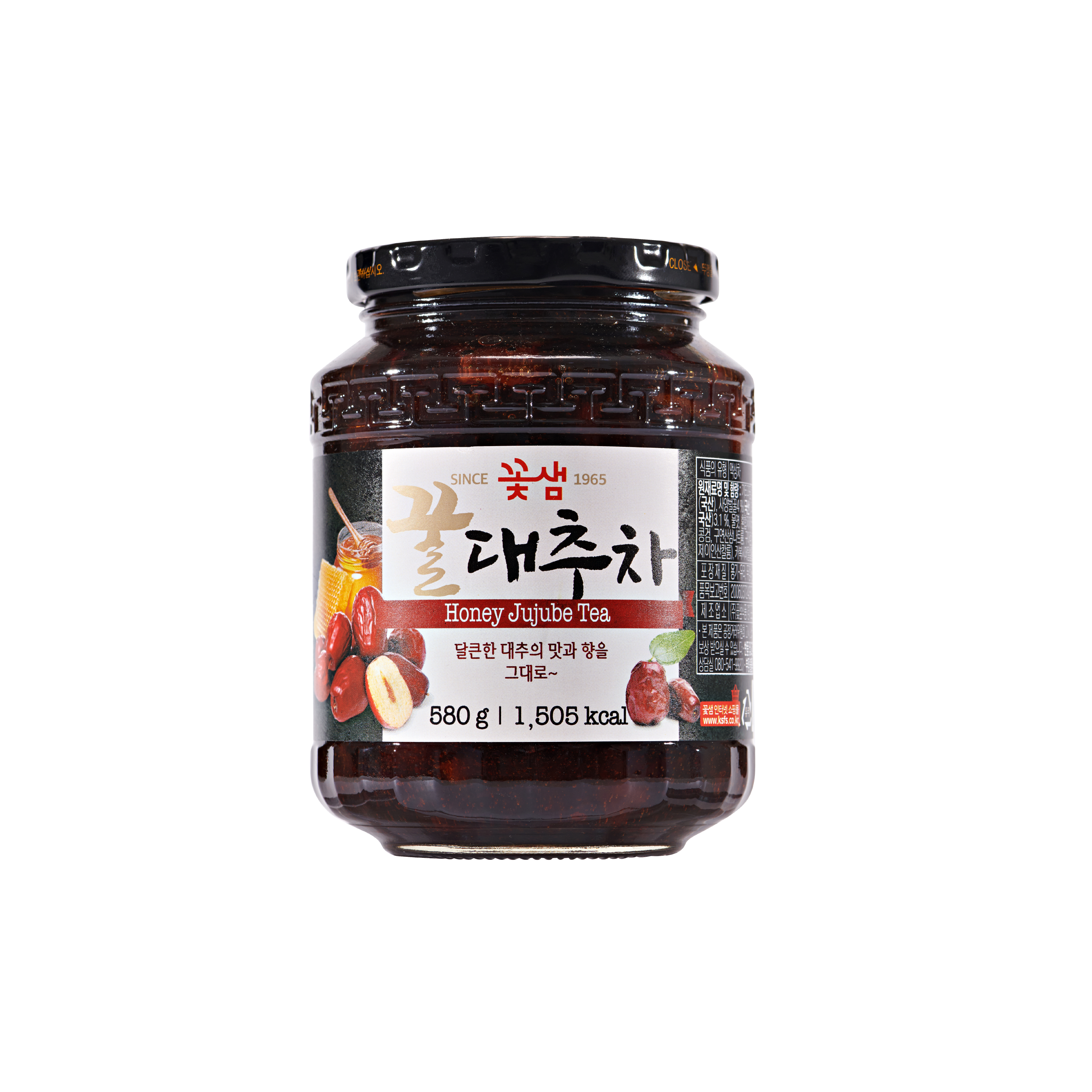 꿀 대추차 국내산 대추 과일 액상차 차 선물 답례품 꽃샘 580g - 상품 이미지