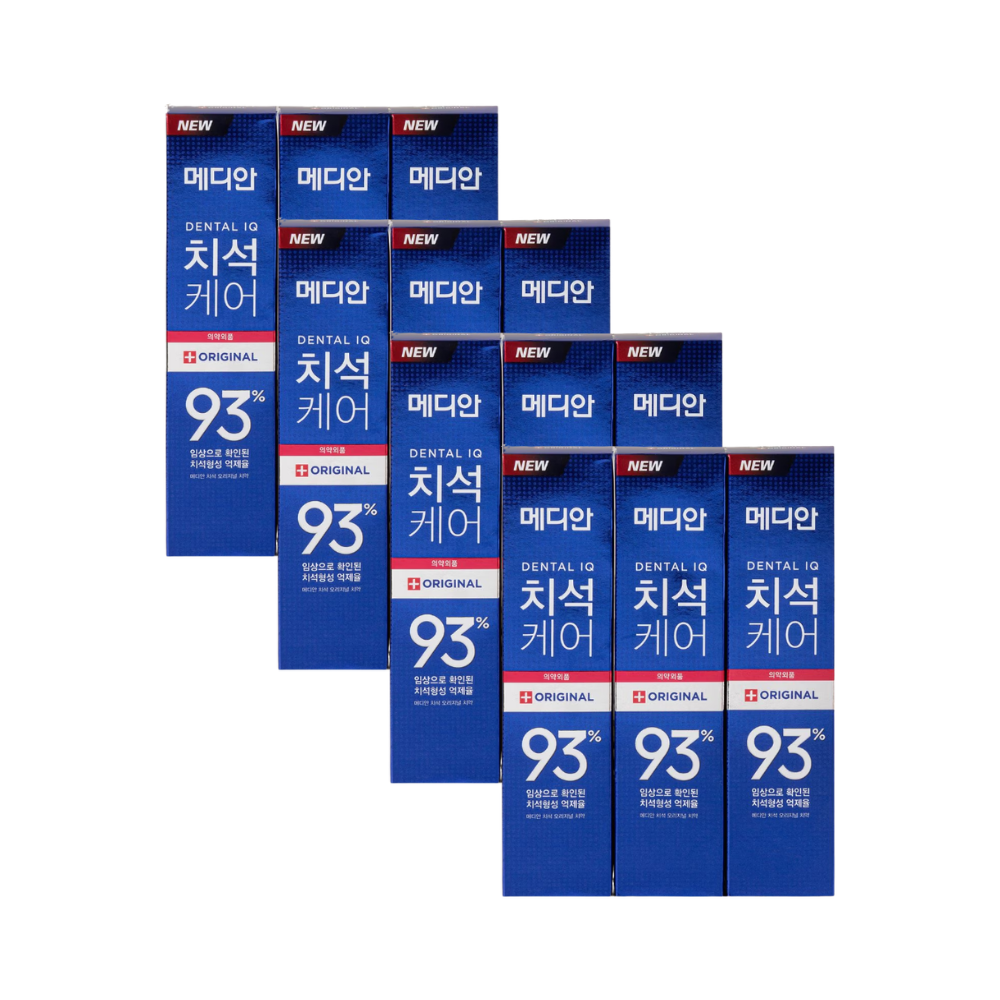 메디안 오리지널 치석 치약 120g 3입 x4세트 (총12개) - 상품 이미지