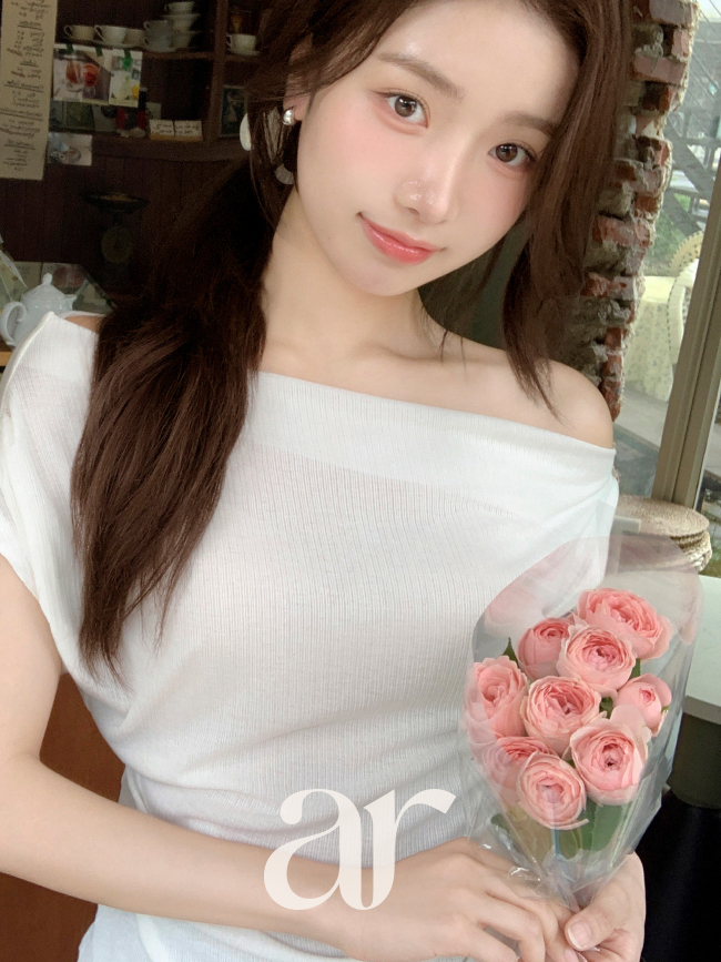 (국내제작) 드레이프 언발 오프숄더 골지 셔링 티셔츠 ts5040 이미지 8