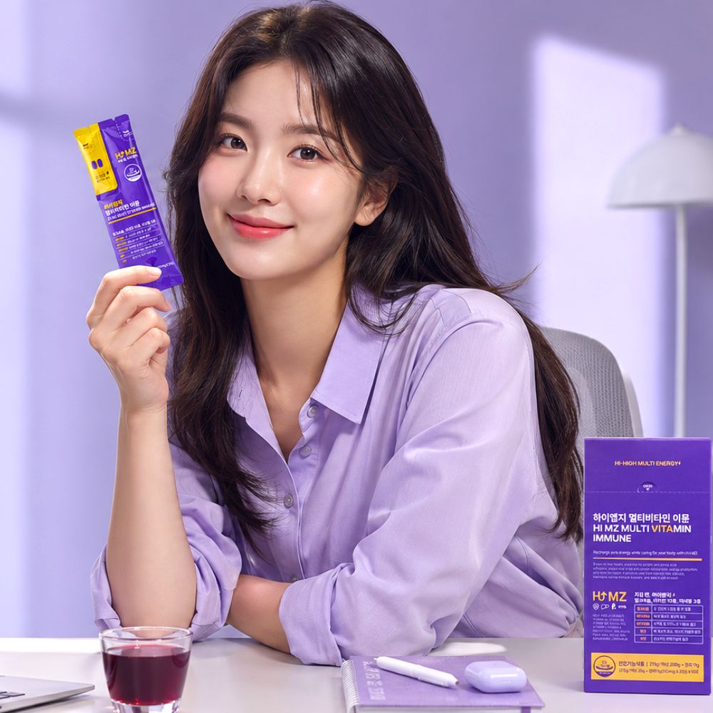 푸르농 하이엠지 멀티비타민 이뮨 선물세트 세븐베리맛 올인원 종합비타민 밀크씨슬 간건강 10포 3박스 1개월분 - 상세 이미지 5