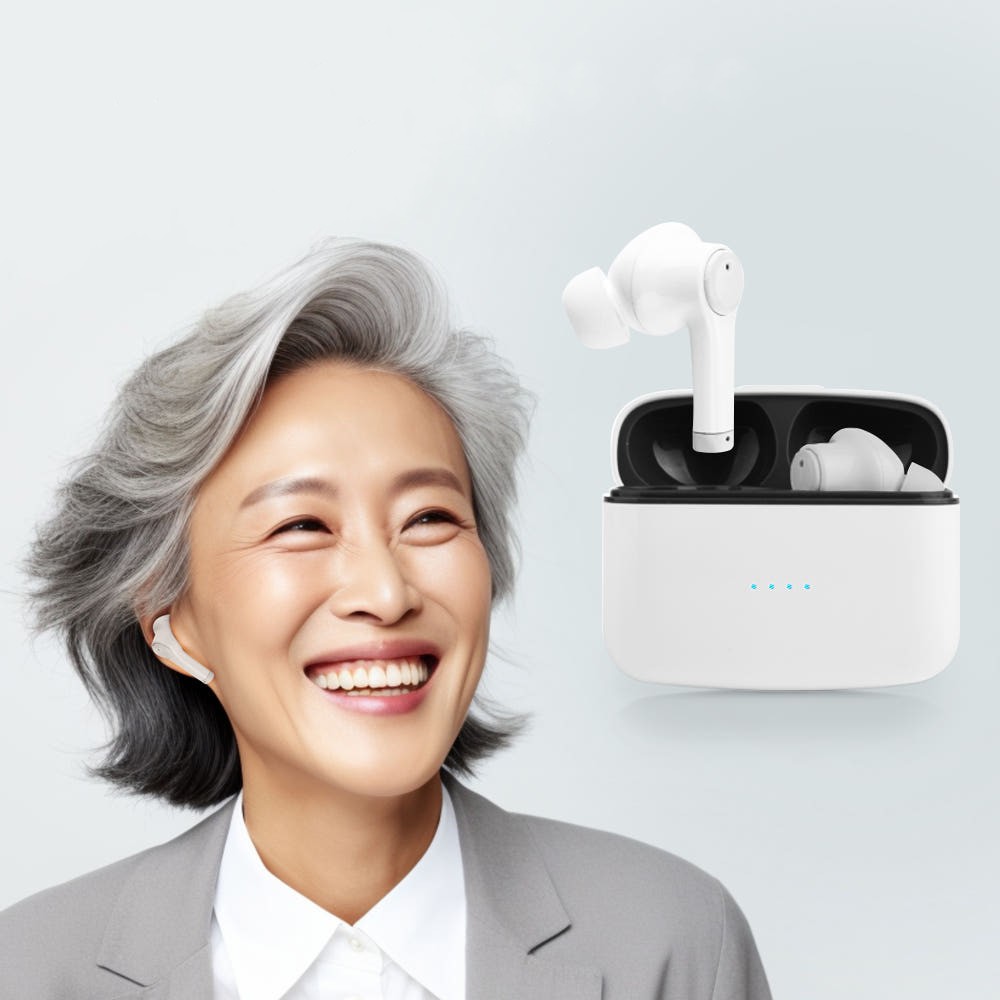 청아디럭스 고감도 완전 음성 소리 증폭 음성증폭기 무선 블루투스 이어폰 TS-E327 - 상품 이미지