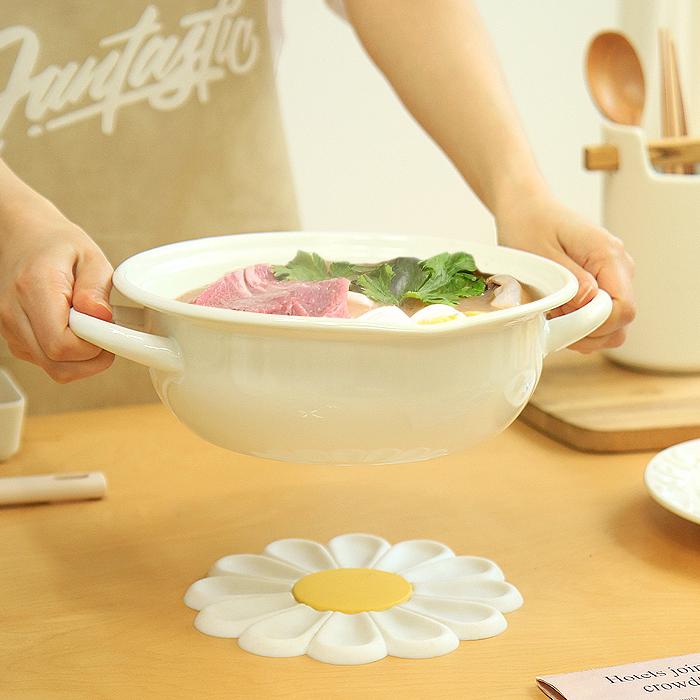 인덕션 범랑 냄비 양수 법랑 전골 19cm 가스렌지 하이라이트 오븐 - 상세 이미지 2