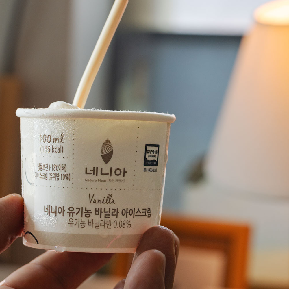 네니아 유기농 아이스크림 바닐라 원재료 끝판왕 100ml, 16개 - 상품 이미지