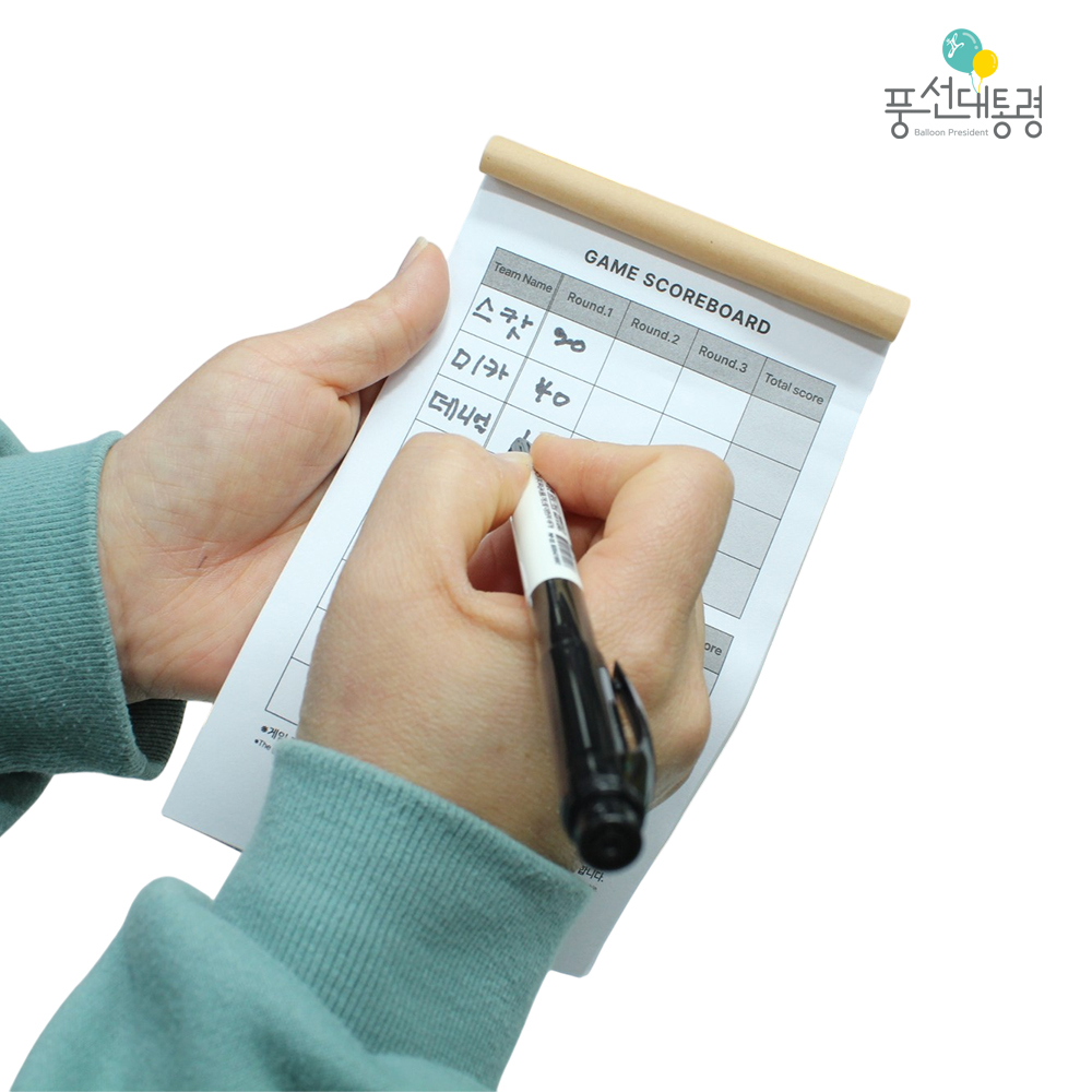 풍선대통령 추억의 병뚜껑 컬링 보드게임 1M 고급 키보드 장패드 가족 틈만나면 테이블 놀이 이미지 7