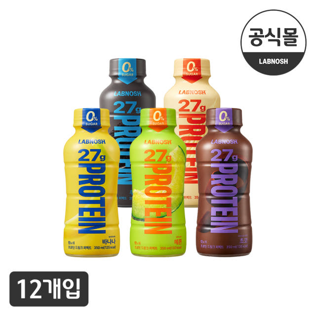 NEW 랩노쉬 프로틴 드링크 퍼펙트 350ml 4종 12개 단백질27g