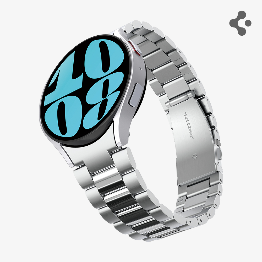 갤럭시워치 메탈 스트랩 밴드 모던핏 316L 블랙, 갤럭시 워치6, 44mm - 상세 이미지 3