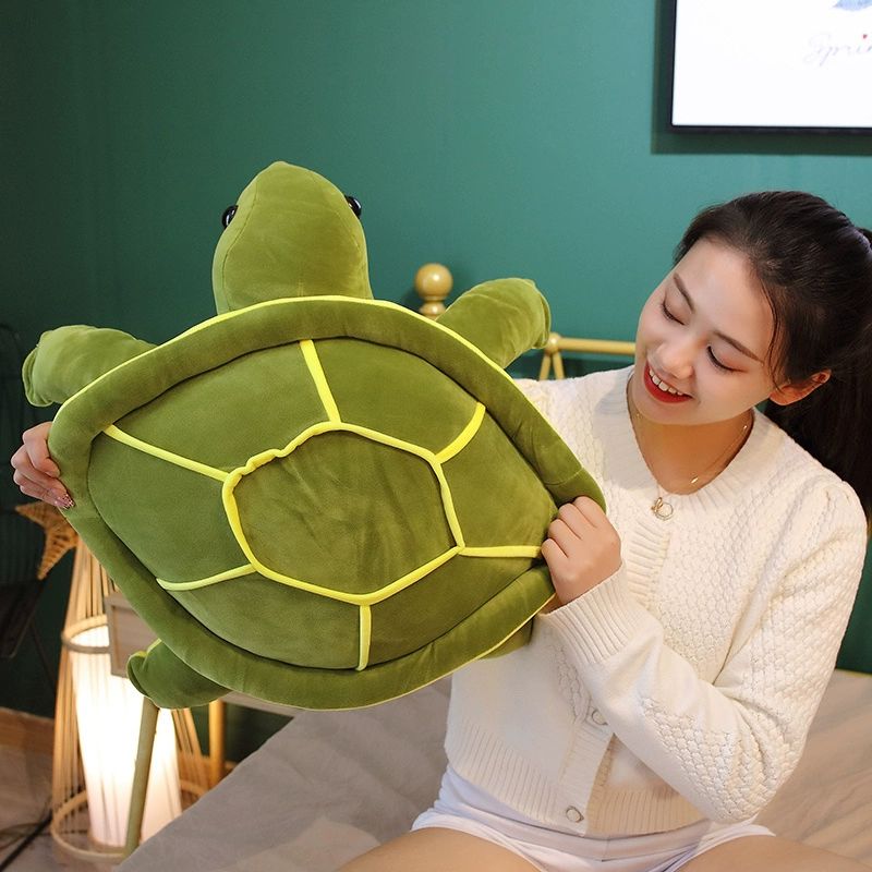 거북이 인형 대형 쿠션 베개 애착 봉제인형 터틀 80cm - 상세 이미지 4