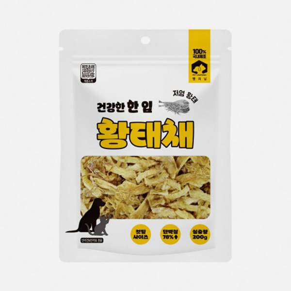 펫러닝 건강한 한입 강아지 황태채 200g - 상품 이미지