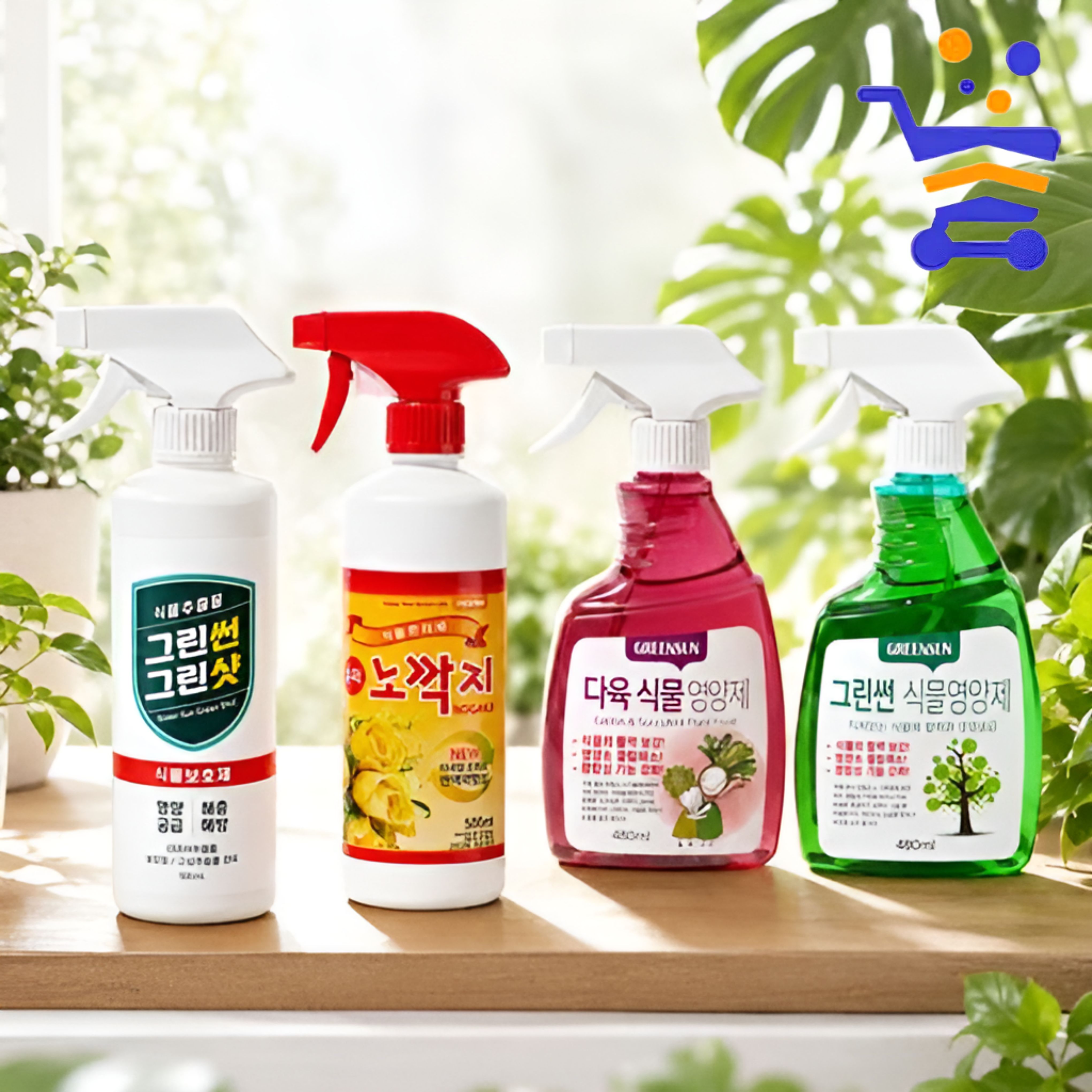 노깍지 그린썬 다육이 식물보호 영양제 스프레이 4종 - 상품 이미지
