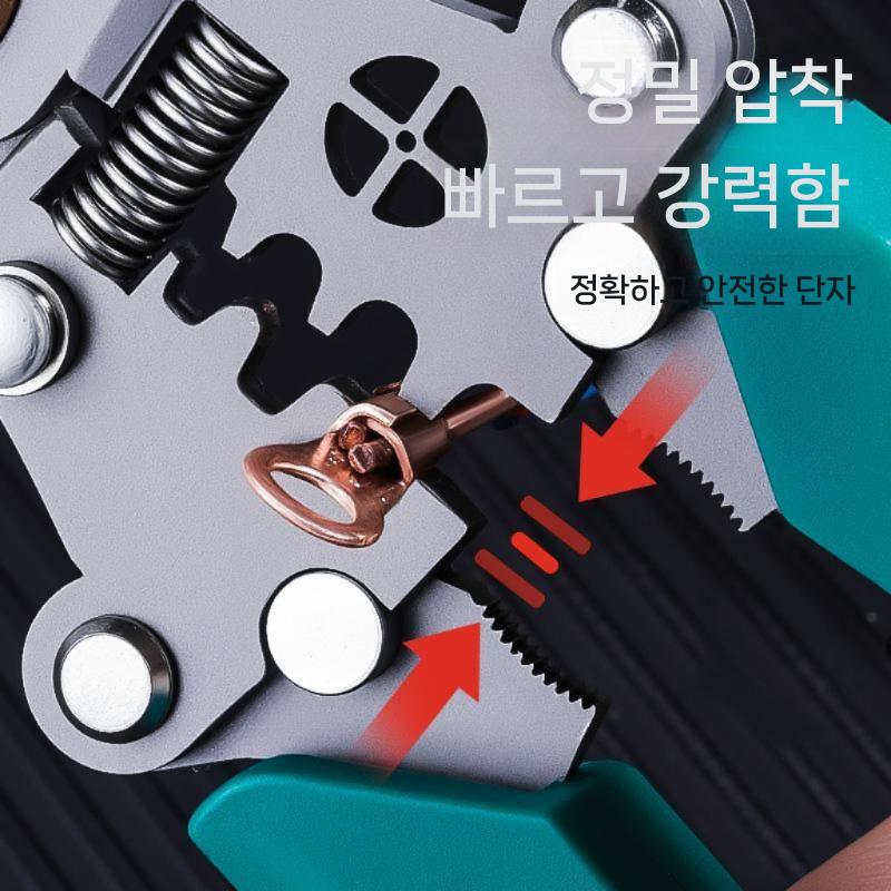 접이식 전압 테스터 스트리퍼 전기측정 당기기 절단 철사 겸용 드라이버 펜치 이미지 6