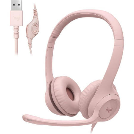 [해외]로지텍 H390 Wired 헤드set PC/노트북 Stereo 헤드phones N