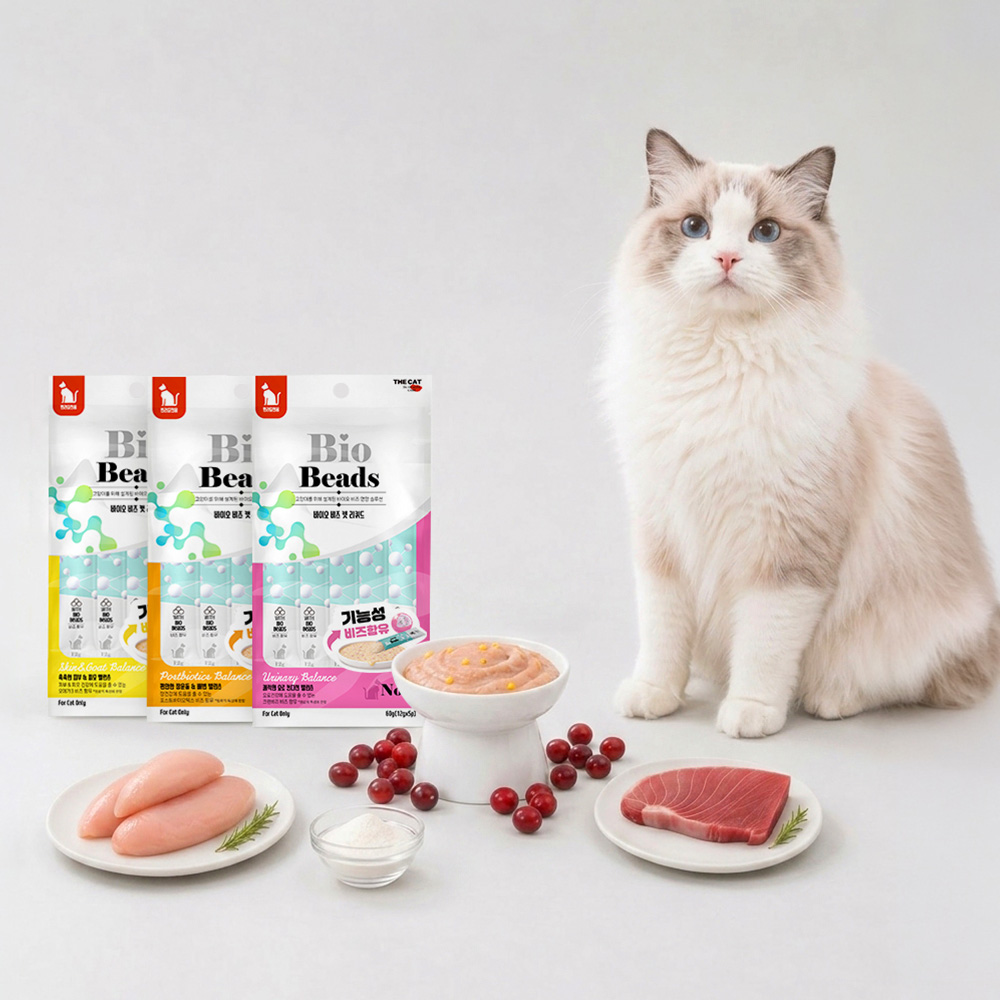 더캣 비비캣 캡슐이 보이는 고양이 짜먹는 영양 간식 유리너리, 60g, 1개 - 상세 이미지 4